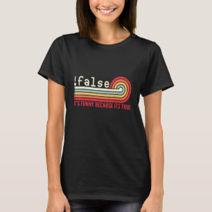 T-shirt Faux codage de programmation Informatique Nerd Dev