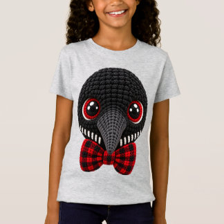 T-Shirt Faux Crochet Yarn Plongeon Huard Coquette Bow