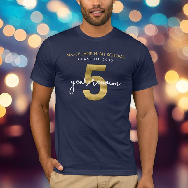 T-shirt Faux Gold 5 ans Réunion (Créateur téléchargé)