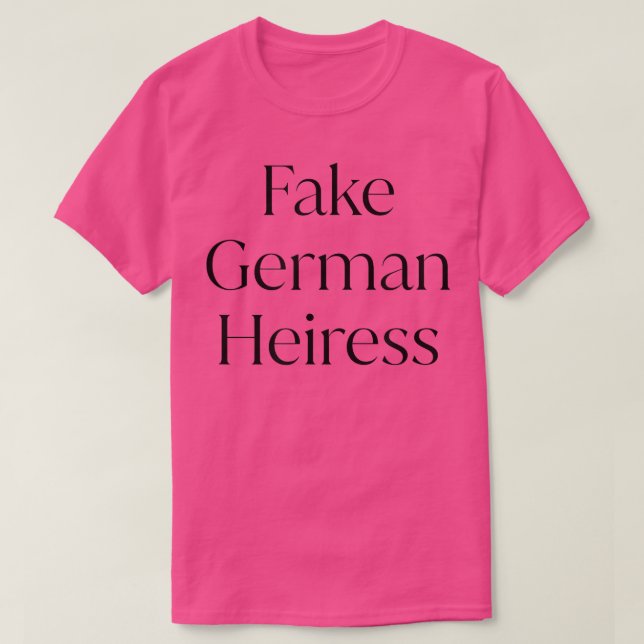 T-shirt Faux héritier allemand  (Design devant)
