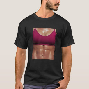 T-shirt Faux Muscle Femme Fitness Corps Femme