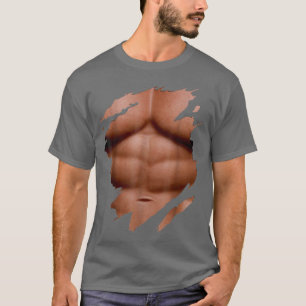 T-shirt Faux muscle sous le costume d'Halloween meilleurs