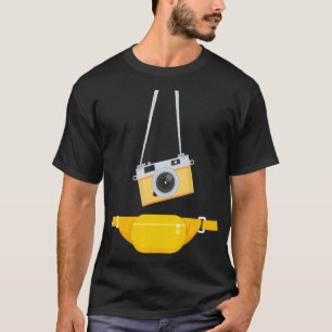 T-shirt Faux Photographe Touriste Bracelet Hanging Caméra