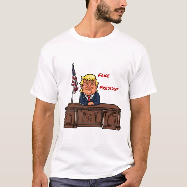 T-shirt faux président (Devant)
