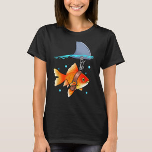 T-shirt Faux requins Fin Funny Poisson d'or Poisson Animau