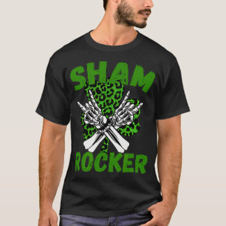 T-shirt Faux Rocker Joyeux jour de la Saint-Patrick Shamro