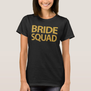 T-Shirt Faux Sequins De L'Équipe De Mariage V-Cou