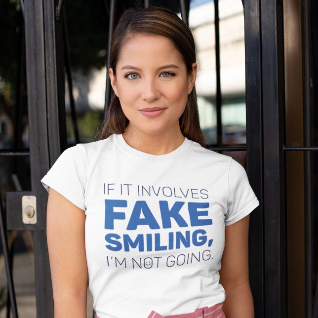 T-shirt Faux sourire (Créateur téléchargé)