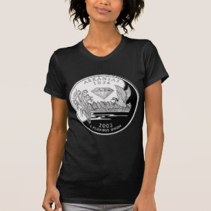 T-shirt Faux State Quarter Crater of Diamonds