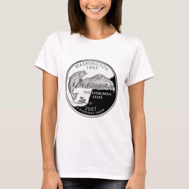 T-shirt Faux Washington State Quarter (Devant)