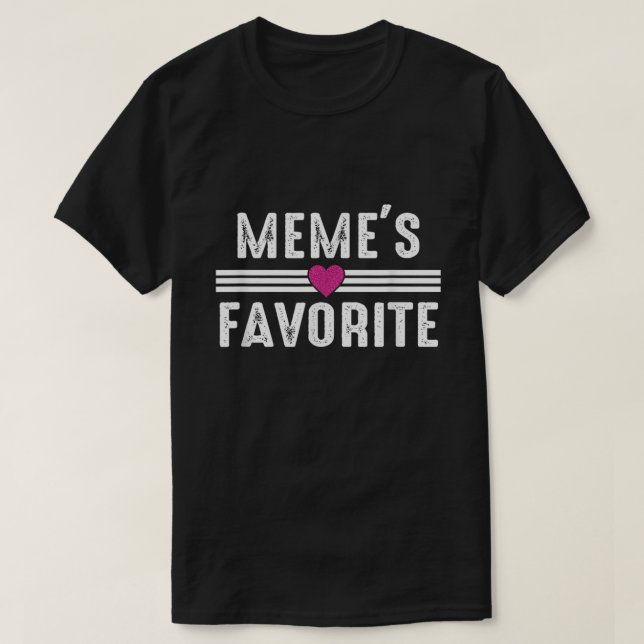 T-shirt Favori de Meme (Design devant)