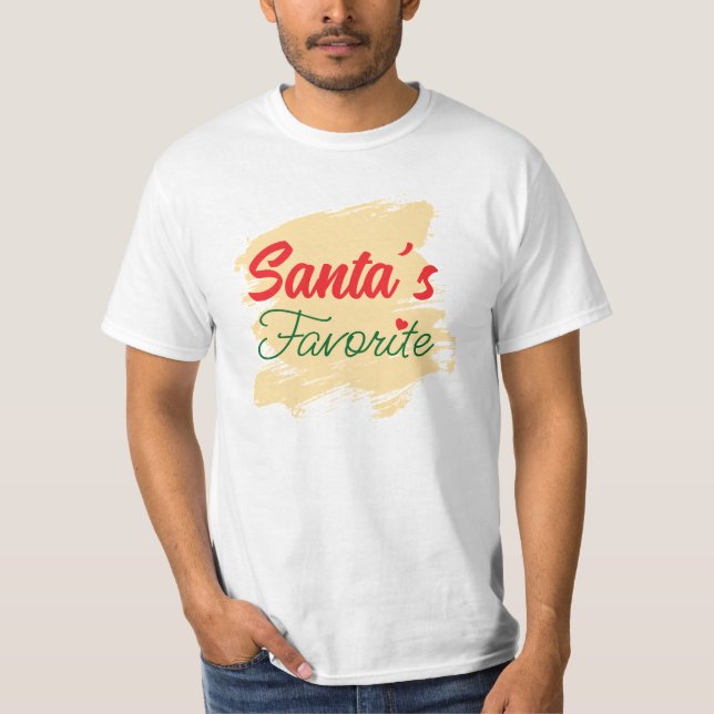 T-shirt Favori du Père Noël (Devant)