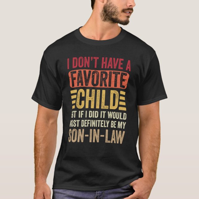 T-shirt Favori Enfant Le Plus Certainement Mon Fils En Dro (Devant)