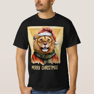 T-shirt Favoris de Noël animal amusant - Lion 1