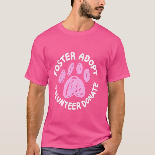 T-shirt Favoriser l'adoption du bénévolat don (Devant)