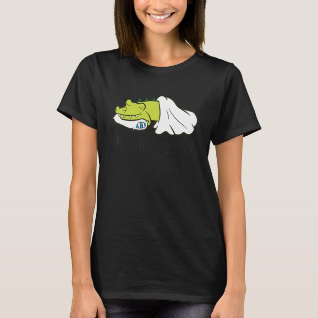 T-shirt Favorite Sleep Cute Alligator Pajama (Devant)