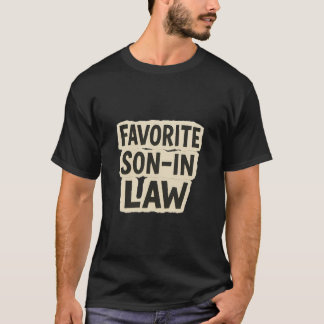 T-shirt Favorite Son In Law Funny Ransom Note Paper Cutout