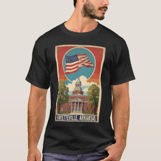 T-shirt Fayetteville Arkansas Tourisme Vintage voyage Usa