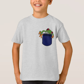 T-shirt FB chemise de poche d'ina de grenouille d'arbre
