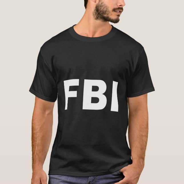 T-shirt Fbi Costume Easy Halloween Habille la Loi Fédérale (Devant)