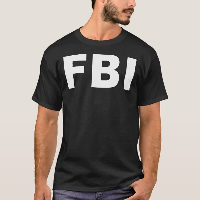 T-shirt FBI Halloween Costume Police fédérale (Devant)