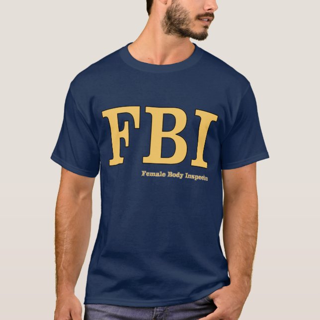T-shirt FBI : Inspecteur du corps féminin (Devant)