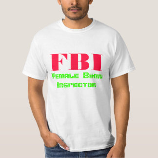 T-shirt FBI, inspecteur féminin de bikini