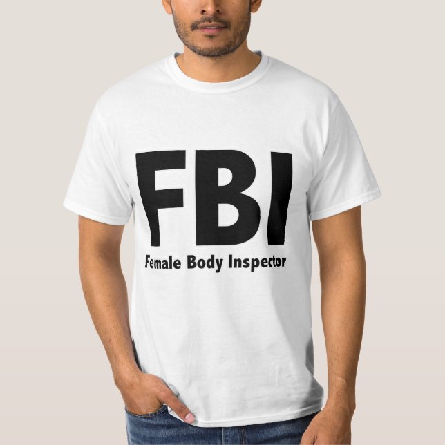 T-shirt FBI M. Funny Rude Humour (Devant)