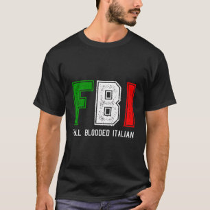 T-shirt Fbi Plein Sang Italien Long Manche Pour Fier Ita