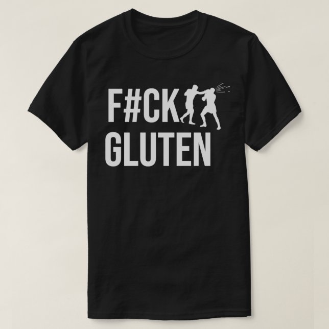 T-shirt FCK Gluten Intolérance alimentaire Allergie cadeau (Design devant)