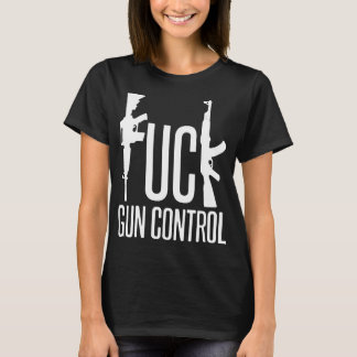 T-shirt Fck Gun Control Pro Gun Rights 2Nr Amendement Nra 