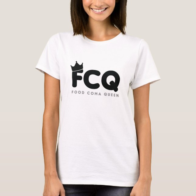 T-shirt FCQ - Logo de la Reine de coma de nourriture (Devant)