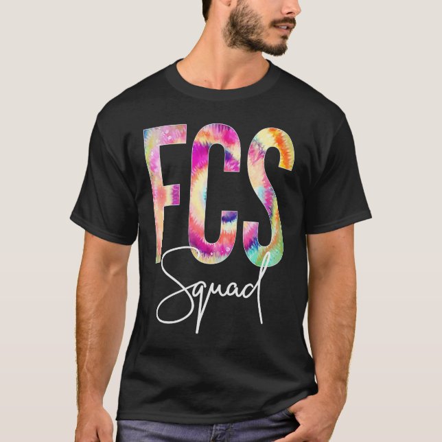 T-shirt FCS Squad Tie Dye Retour À L'École Femmes Reconnai (Devant)