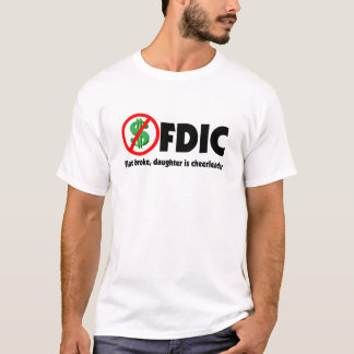 T-shirt FDIC - plat s'est cassé, fille est pom-pom girl