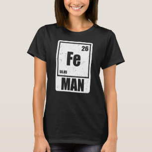 T-shirt Fe Iron Science Elements Chimiste Scientifique