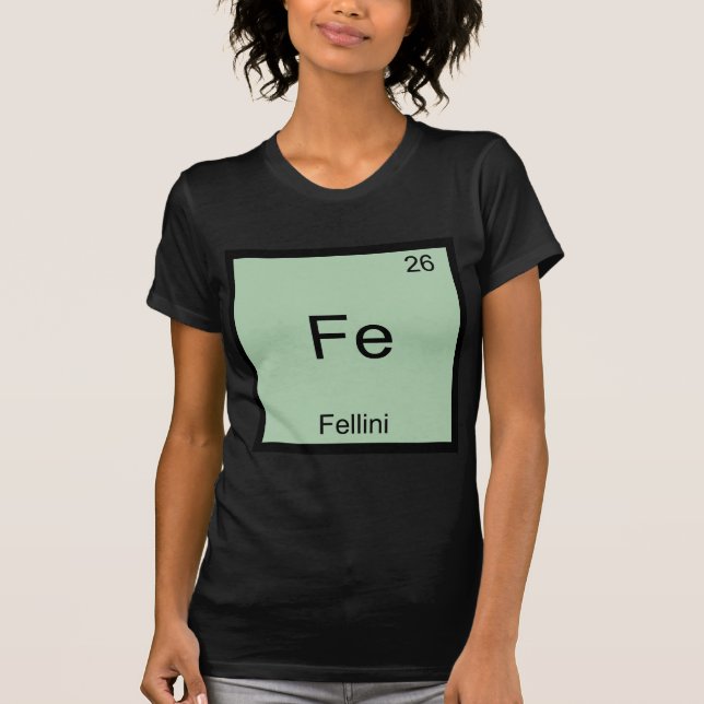 T-shirt Fe - Symbole d'élément de chimie drôle de  (Devant)