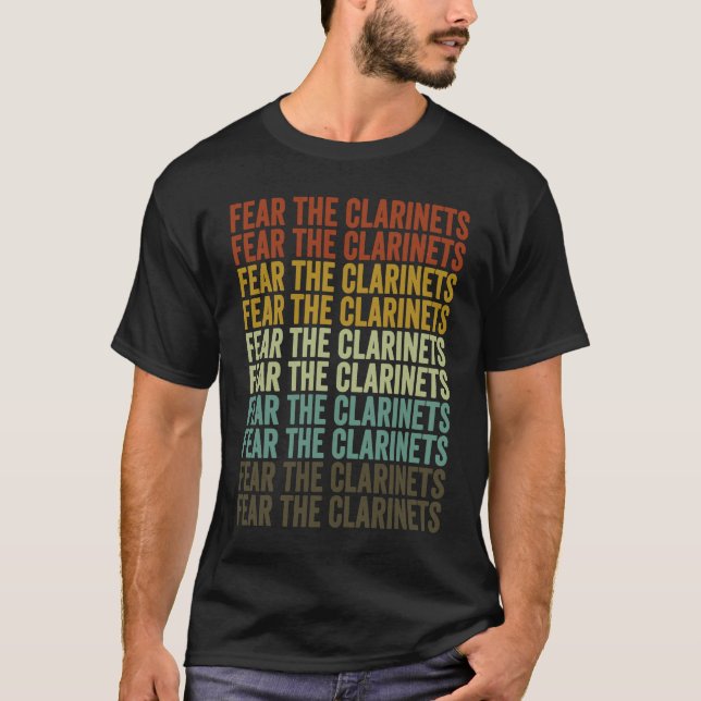 T-shirt Fear The Clarinets Clarinet Player (Devant)