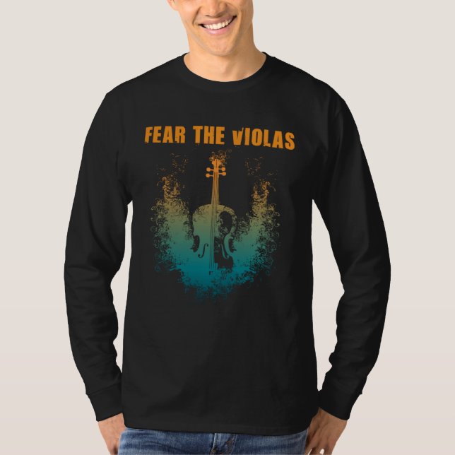 T-shirt Fear The Violas  Viola Player Jazz Music Orchestra (Devant)