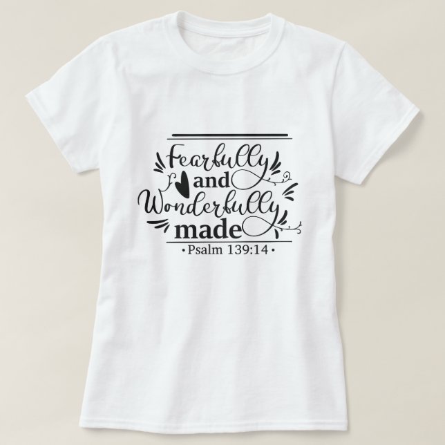 T-shirt Fearful & Merveilleusement fait (Design devant)