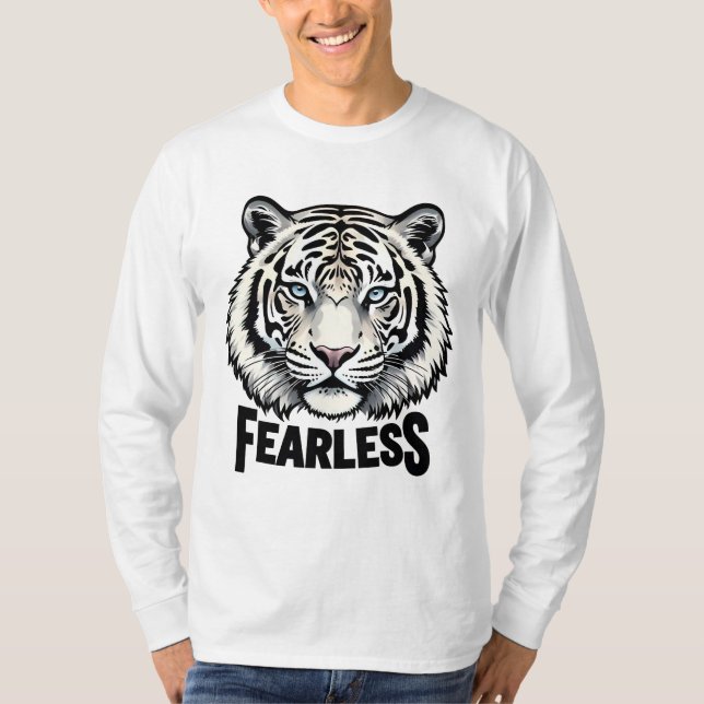 T-shirt Fearless_d.no.2- par Maaya_P, Hommes Longue Manche (Devant)
