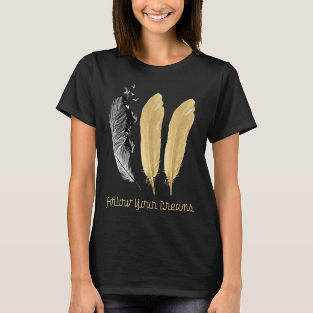 T-shirt Feather, SUIS TES RÊVES (Devant)