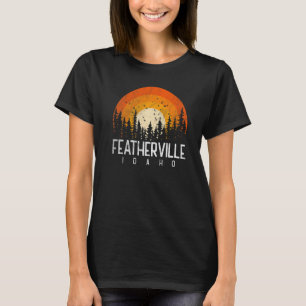 T-shirt Featherville Idaho ID  Rétro Vintage 70s 80s 90s