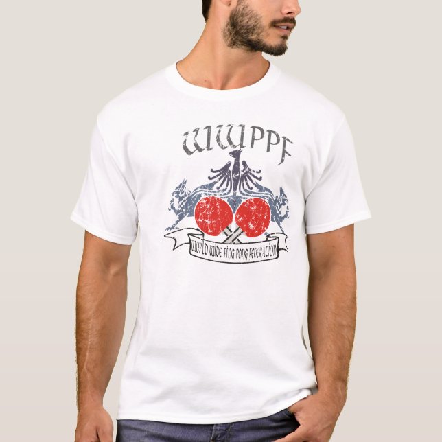 T-shirt Fédération mondiale de ping-pong (Devant)