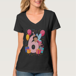 T-shirt Fée 6e anniversaire garçon fille 6 ans sixième