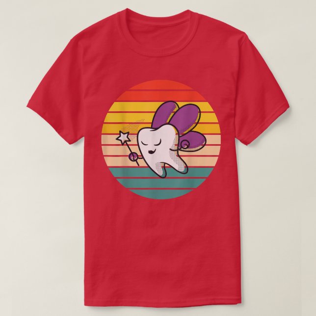 T-shirt Fée à dents mignonnes (Design devant)