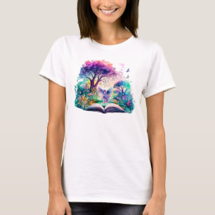 T-shirt Fée amoureuse de livre de fantasy