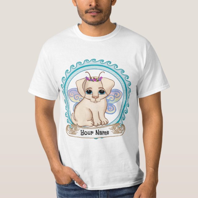 T-shirt Fée Chien Chiot   (Devant)