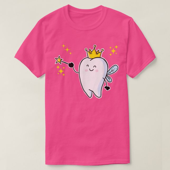 T-shirt Fée de dent de dessin (Design devant)