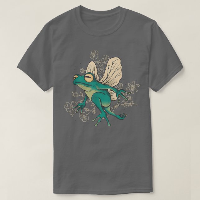 T-shirt Fée de grenouille avec ailes (Design devant)