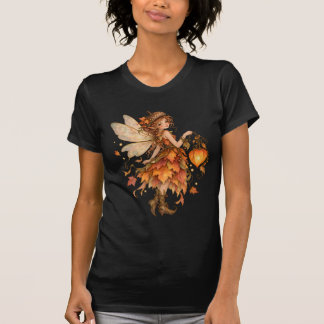 T-shirt Fée de la feuille d'automne Fairycore avec chapeau
